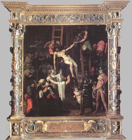 Machuca, Pedro Descent from the Cross France oil painting art